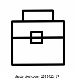 
icon shaped like a locked bag or box.