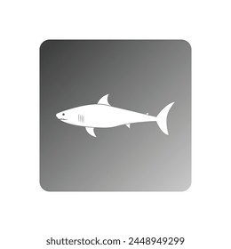 icon shark vector template illustration logo design