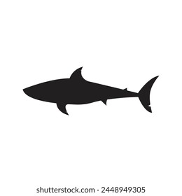 icon shark vector template illustration logo design