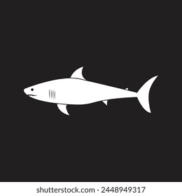 icon shark vector template illustration logo design