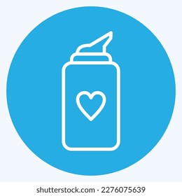 Icon Shaving Cream. related to Barbershop symbol. Beauty Saloon. simple illustration