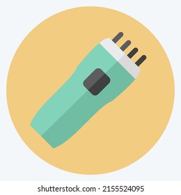 Icon Shaving Machine. suitable for men accessories symbol. flat style. simple design editable. design template vector. simple symbol illustration