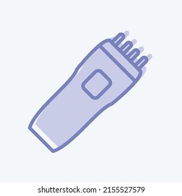 Icon Shaving Machine. suitable for men accessories symbol. two tone style. simple design editable. design template vector. simple symbol illustration