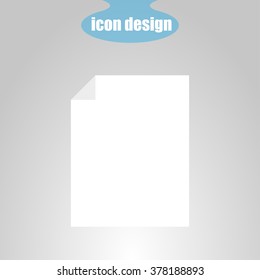 Icon  sheet of paper
