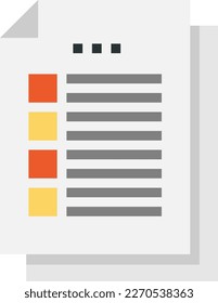 Icon Sheets Documents Papers Reports Checklist Data Information Sign