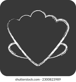 Icon Shell. suitable for Summer symbol. chalk Style. simple design editable. design template vector. simple illustration