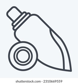 Icon Shellfish. related to Hawaii symbol. line style. simple design editable. vector