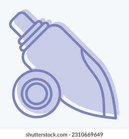 Icon Shellfish. related to Hawaii symbol. two tone style. simple design editable. vector
