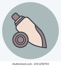 Icon Shellfish. related to Hawaii symbol. color mate style. simple design editable. vector