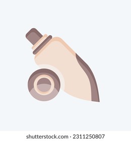 Icon Shellfish. related to Hawaii symbol. flat style. simple design editable. vector