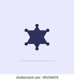 Icon icon sheriff (police).