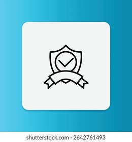 ícone de um escudo com um símbolo de coração, que representa a segurança do colchão, a proteção do usuário ou a qualidade certificada.	
