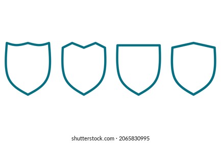 icon of shield isolated white background.icon set of shield.shield logo set bundle