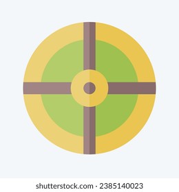Icon Shield. related to Celtic symbol. flat style. simple design editable. simple illustration