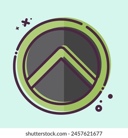 Icono Escudo. relacionado con el símbolo de seguridad. Estilo MBE. ilustración de diseño simple
