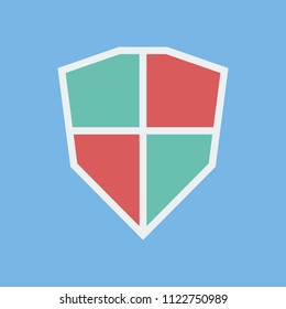 Icon Shield symbolizing security. Protection icon. Vector image.