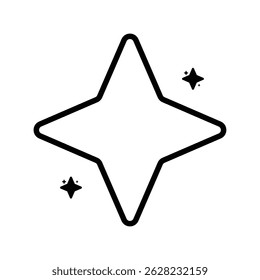 Ilustración vectorial de estrella Icon Shine