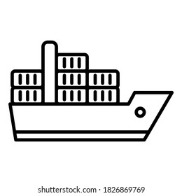 icon ship. logo ship. an illustration of ship. Perfect for website, UI, UX. Perfect use for web, pattern, design, etc.