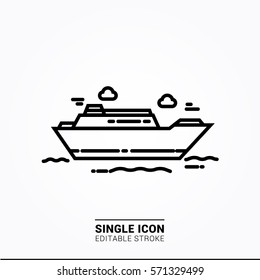 Icon Ship single icon graphic designer