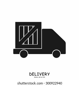 Icon shipments and delivery. Vector illustration