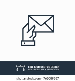 Icon shipping and delivery mail interface mails envelopes email envelope multimedia message graphic design single icon vector illustration