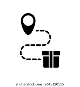 Ícone de um transporte, isolado contra um fundo limpo.