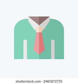 Icon Shirt. related to Office symbol. flat style. simple design illustration