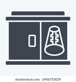 Icon Shoe Rack. related to Home Decoration symbol. glyph style. simple design editable. simple illustration