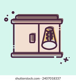 Icon Shoe Rack. related to Home Decoration symbol. MBE style. simple design editable. simple illustration