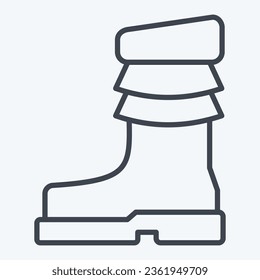Icon Shoes. related to Indigenous People symbol. line style. simple design editable. simple illustration