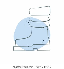 Icon Shoes. related to Indigenous People symbol. Color Spot Style. simple design editable. simple illustration