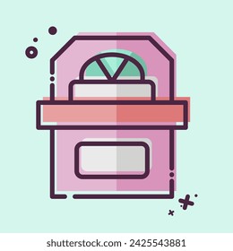 Icon Shop. related to Jewelry symbol. MBE style. simple design editable. simple illustration