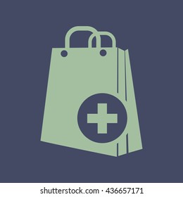 Icon of Shopping Bag. Eps-10.