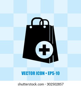 Icon of Shopping Bag For Mobile & Web. Eps-10.