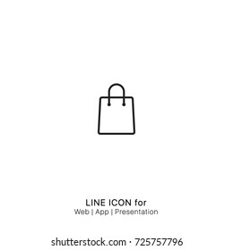 Icon shopping bag woman graphic design single icon vector