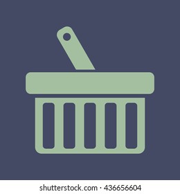 Icon of Shopping Basket. Eps-10.
