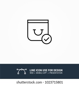 icon shopping cart success transaction