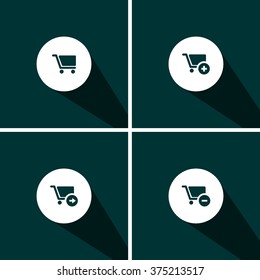icon shopping cart for Web and Mobile