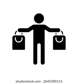 Icon a shopping, isolated against a clean background.