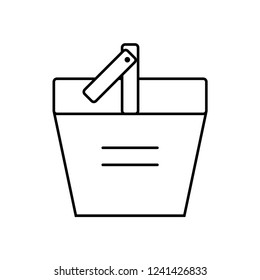 Icon Shopping Line, White Background