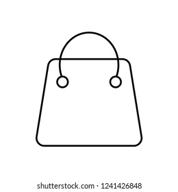 Icon Shopping Line, White Background