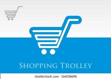 Icon of Shopping Trolley. EPS-10
