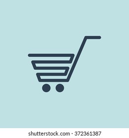 Icon of Shopping Trolley. EPS-10.