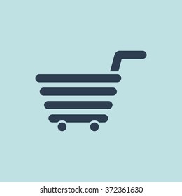 Icon of Shopping Trolley. EPS-10.