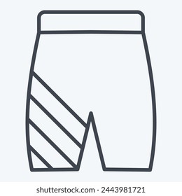 Icon Short. related to Skating symbol. line style. simple design illustration