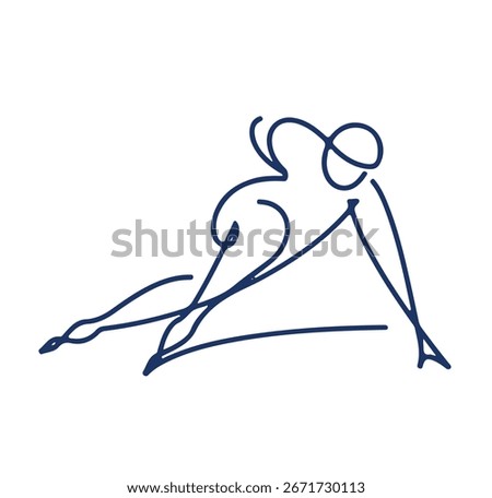 icon Short Track Speed Skating sport logo sign with lines pictogram line for banner poster event 26 2026 element vector
