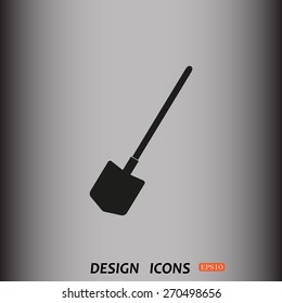 icon shovel. icon. vector design
