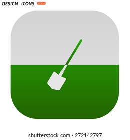 icon shovel. icon. vector design