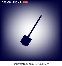 icon shovel. icon. vector design