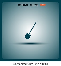 icon shovel. icon. vector design